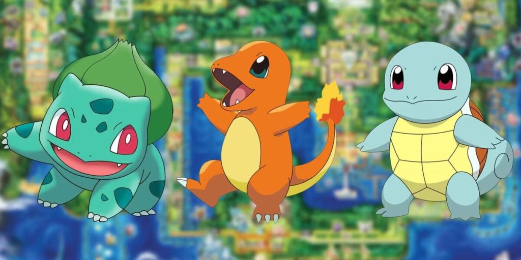 Génération 1 (Bulbasaur, Charmander & Squirtle)