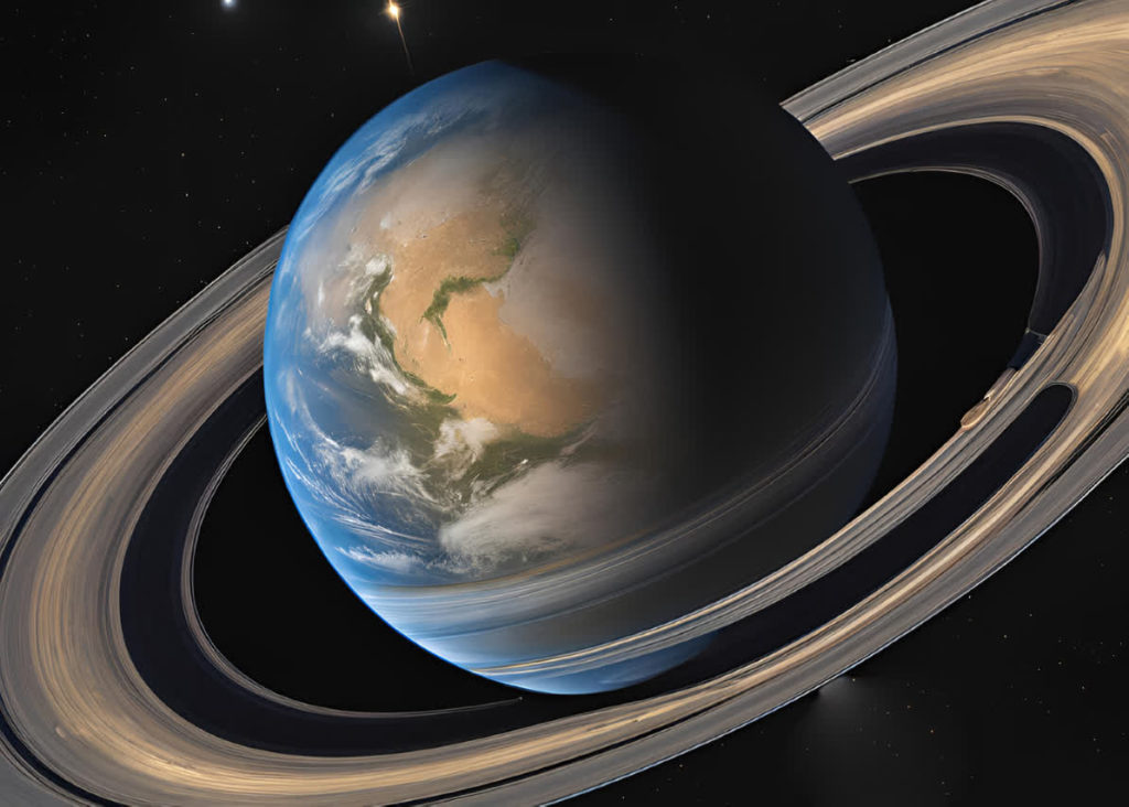 Earth may have once had a Saturn-like ring system, new evidence suggests