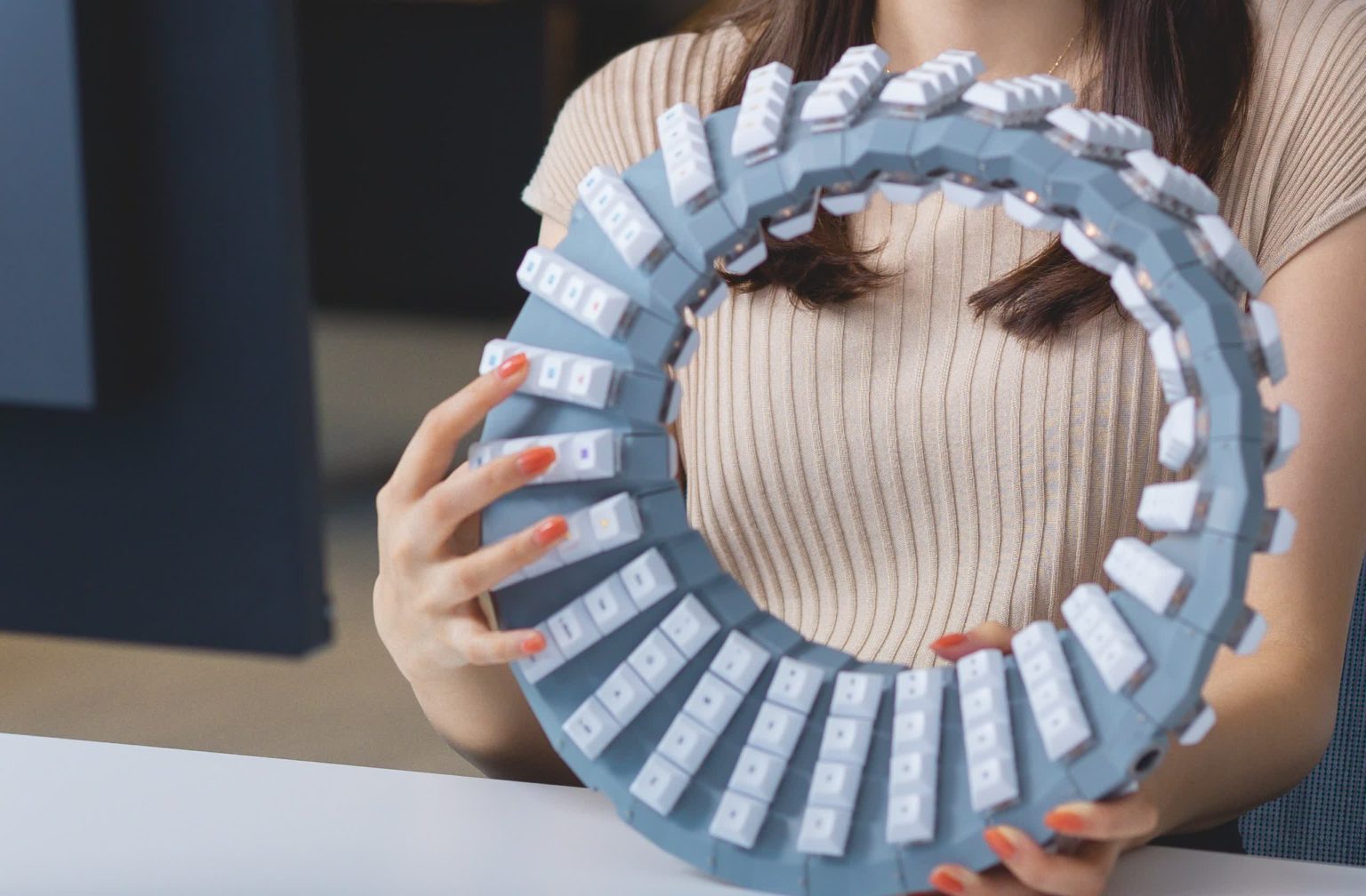 Google Japan unveils double-sided Möbius strip keyboard