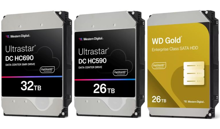 WD dévoile de nouveaux disques durs haute capacité SMR de 32 To et CMR de 26 To