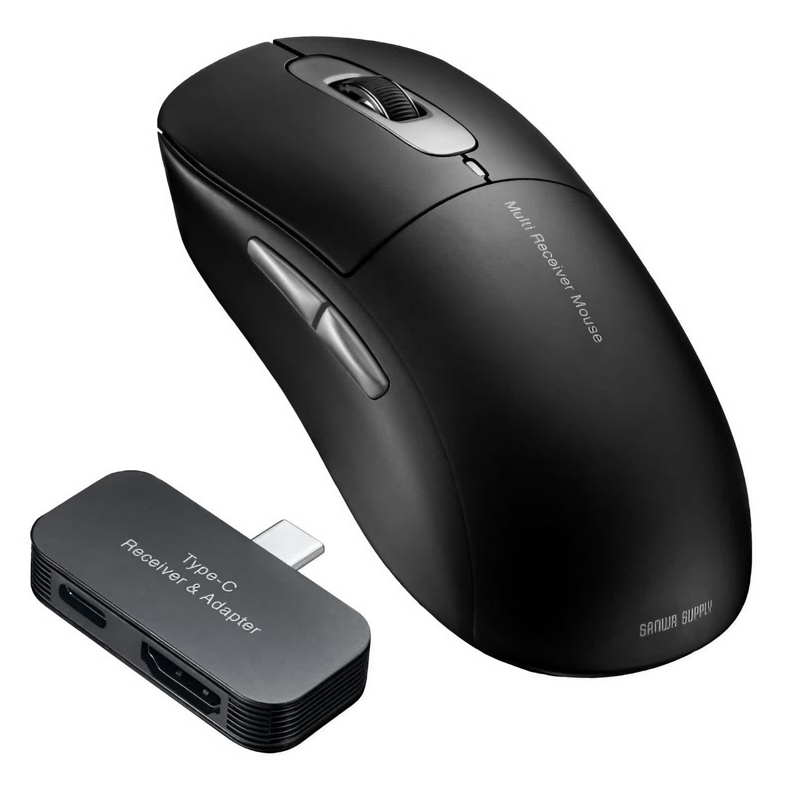 Cette souris sans sert également station d'accueil, offrant HDMI USB-C