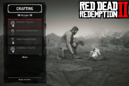 Craft dans Red Dead Redemption 2, où le faire et comment ça marche