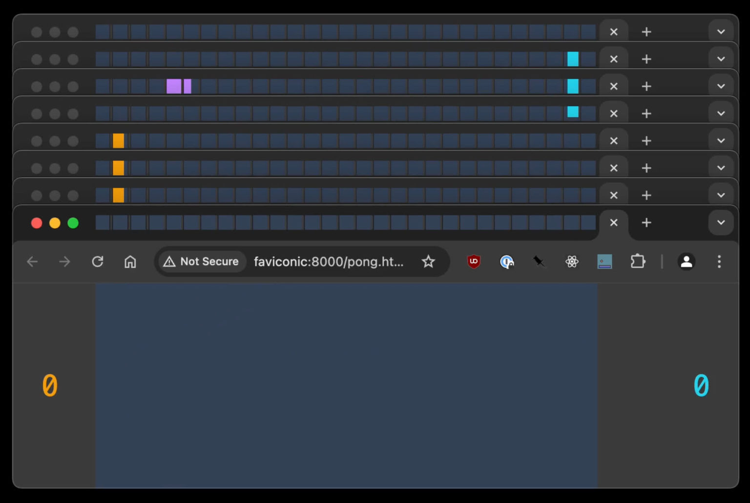 Developer makes Pong playable across 240 Chrome tabs using synced favicons