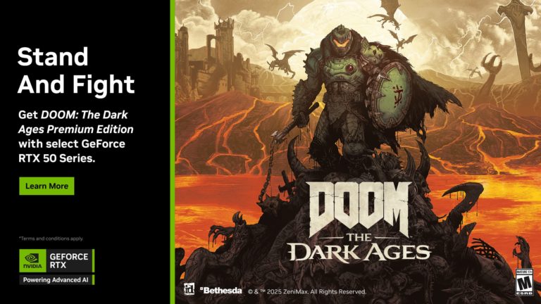 Nvidia bundles Doom: The Dark Ages with RTX 50-series GPUs... if you can find one